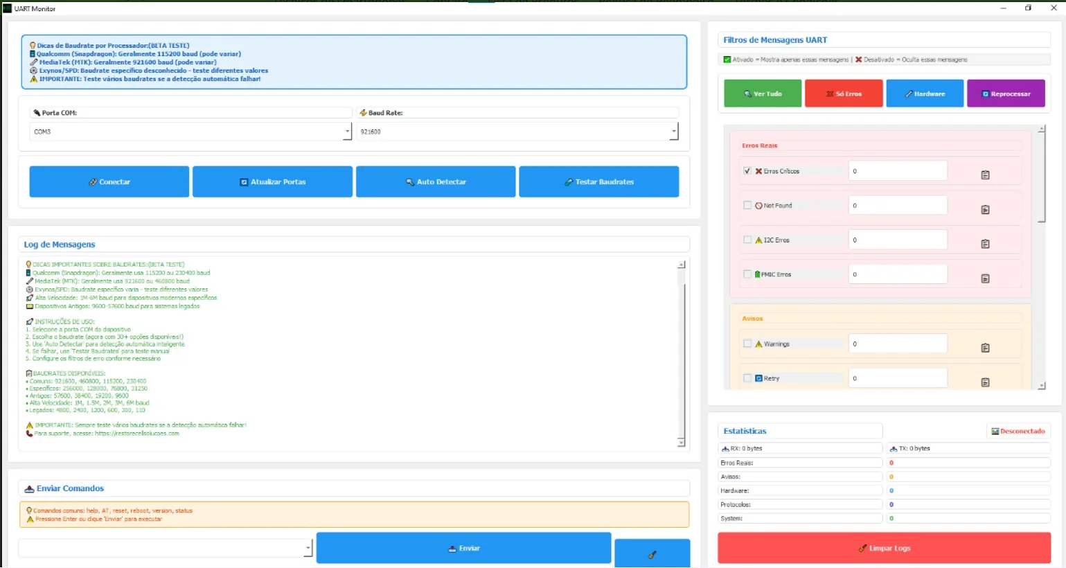 UART Monitor - Monitoramento Serial